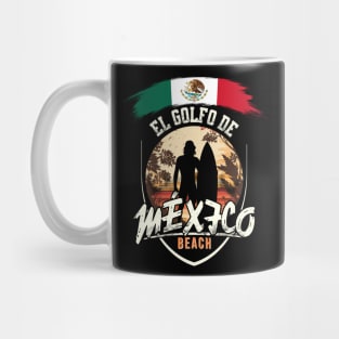 El Golfo De México - Gulf of Mexico Palms Summer Holiday Vacation Mug